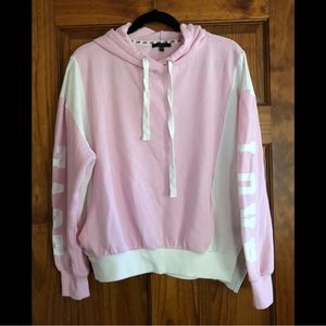 IRIS • Large pink and white hoodie